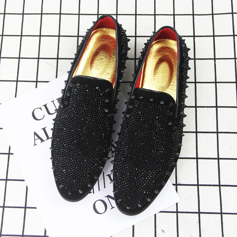Mocassins loafers pour homme — bout pointu, semelle compensée, respirants noirs! - IVOIRART.COM