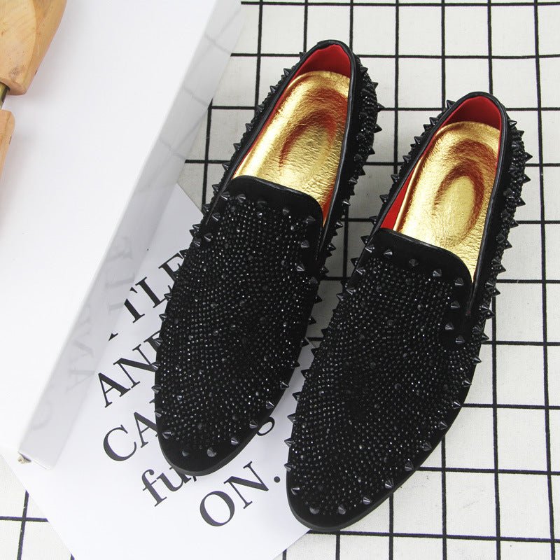 Mocassins loafers pour homme — bout pointu, semelle compensée, respirants noirs! - IVOIRART.COM