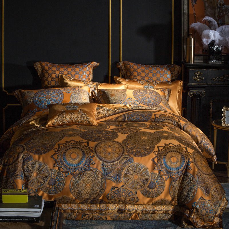 Model Room Luxury Embroidery Villa Four-piece Set European Court Bedding - IVOIRART.COM