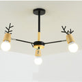 Modern Minimalist Nordic Antler Ceiling Lamp - Creative Iron Forged E27 Fixture - IVOIRART.COM