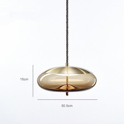 Modern Restaurant Bar Model Room Window Decoration Twine Glass Chandelier - IVOIRART.COM