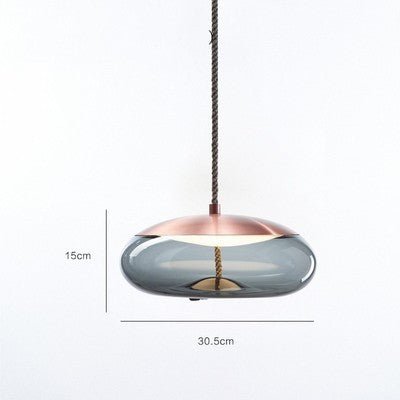 Modern Restaurant Bar Model Room Window Decoration Twine Glass Chandelier - IVOIRART.COM