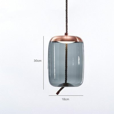 Modern Restaurant Bar Model Room Window Decoration Twine Glass Chandelier - IVOIRART.COM