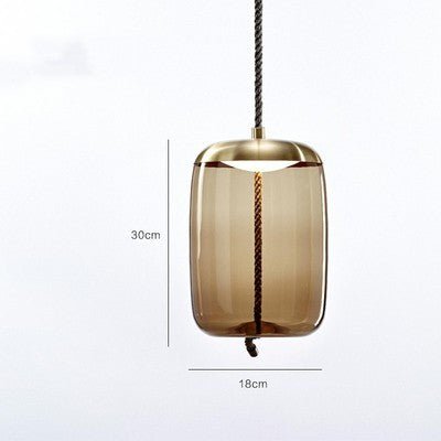 Modern Restaurant Bar Model Room Window Decoration Twine Glass Chandelier - IVOIRART.COM