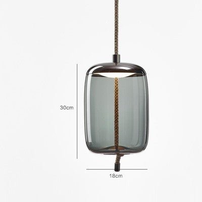 Modern Restaurant Bar Model Room Window Decoration Twine Glass Chandelier - IVOIRART.COM
