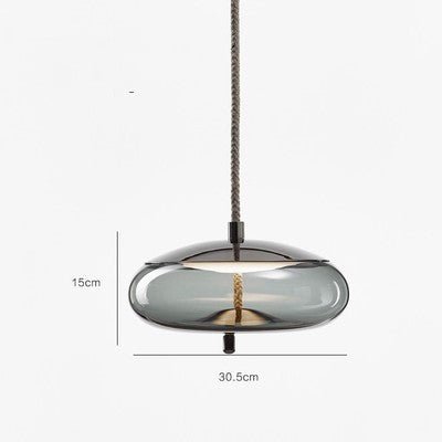 Modern Restaurant Bar Model Room Window Decoration Twine Glass Chandelier - IVOIRART.COM