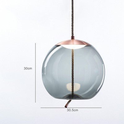 Modern Restaurant Bar Model Room Window Decoration Twine Glass Chandelier - IVOIRART.COM