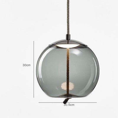 Modern Restaurant Bar Model Room Window Decoration Twine Glass Chandelier - IVOIRART.COM
