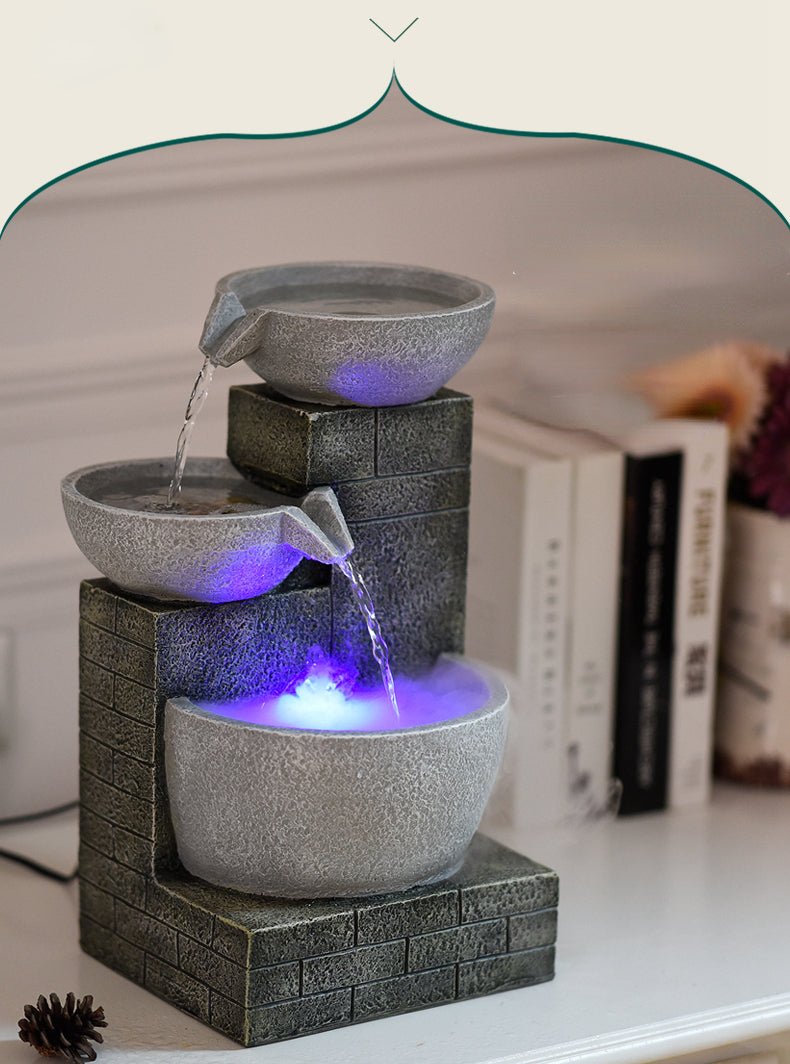 Modern Simple Desktop Fountain Humidifier - IVOIRART.COM