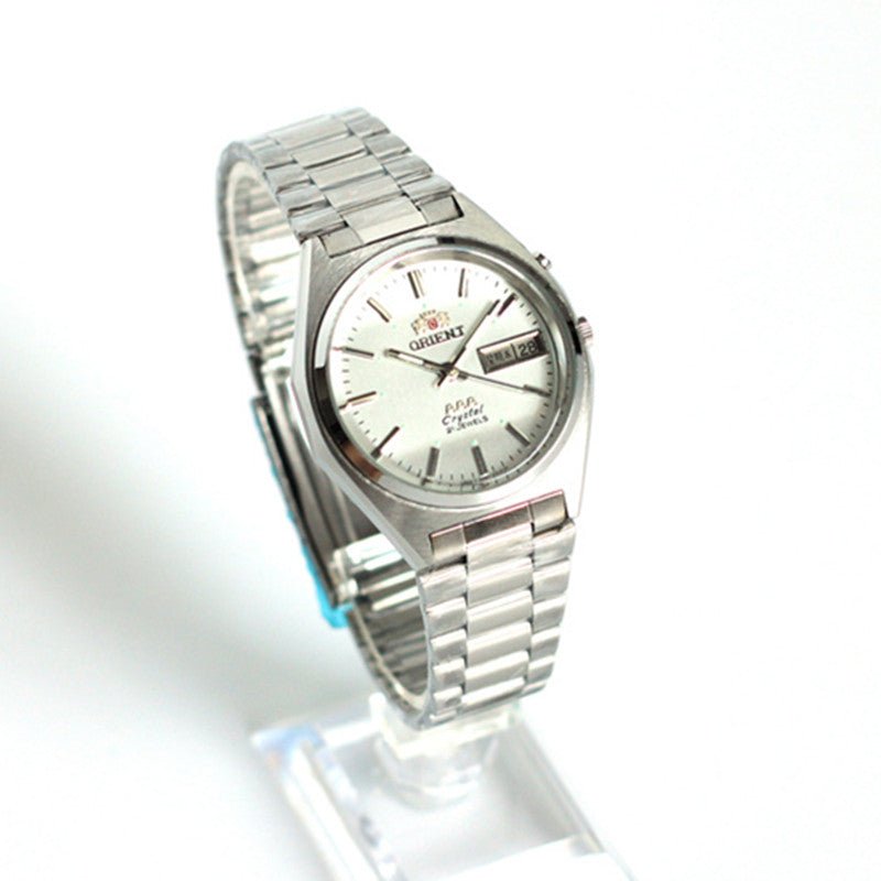 Montre automatique mécanique double lion pour homme, style rétro acier circulaire - IVOIRART.COM