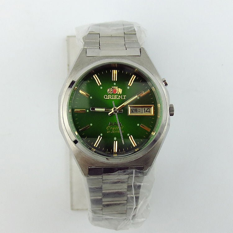 Montre automatique mécanique double lion pour homme, style rétro acier circulaire - IVOIRART.COM