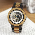 Montre automatique mécanique en bois de luxe pour homme, élégante et moderne - IVOIRART.COM