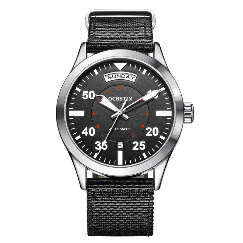 Montre Automatique Mécanique Étanche avec Bracelet Nylon Résistant - Élégance et Praticité - IVOIRART.COM