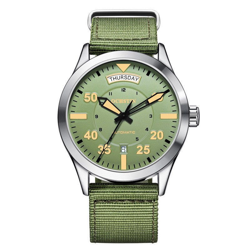 Montre Automatique Mécanique Étanche avec Bracelet Nylon Résistant - Élégance et Praticité - IVOIRART.COM