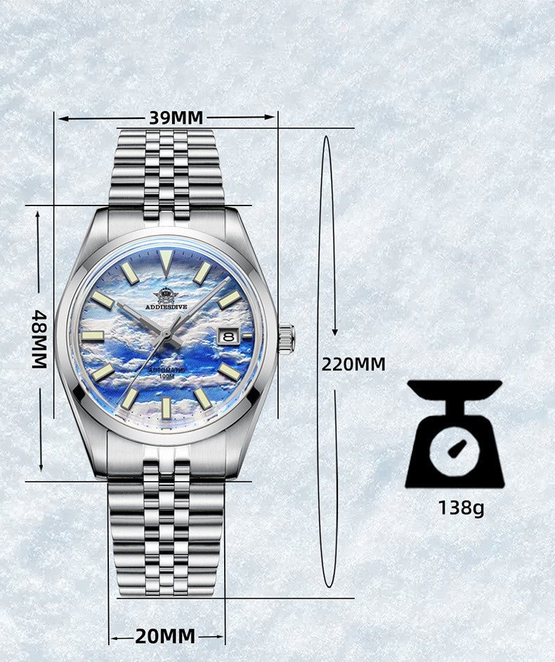 Montre automatique mécanique étanche pour homme avec luminescence acier inoxydable - IVOIRART.COM