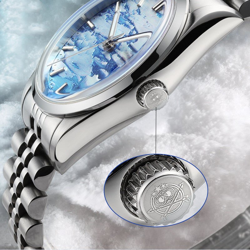 Montre automatique mécanique étanche pour homme avec luminescence acier inoxydable - IVOIRART.COM