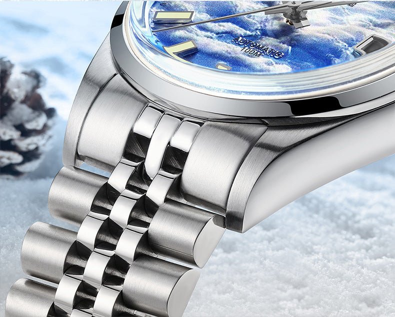 Montre automatique mécanique étanche pour homme avec luminescence acier inoxydable - IVOIRART.COM