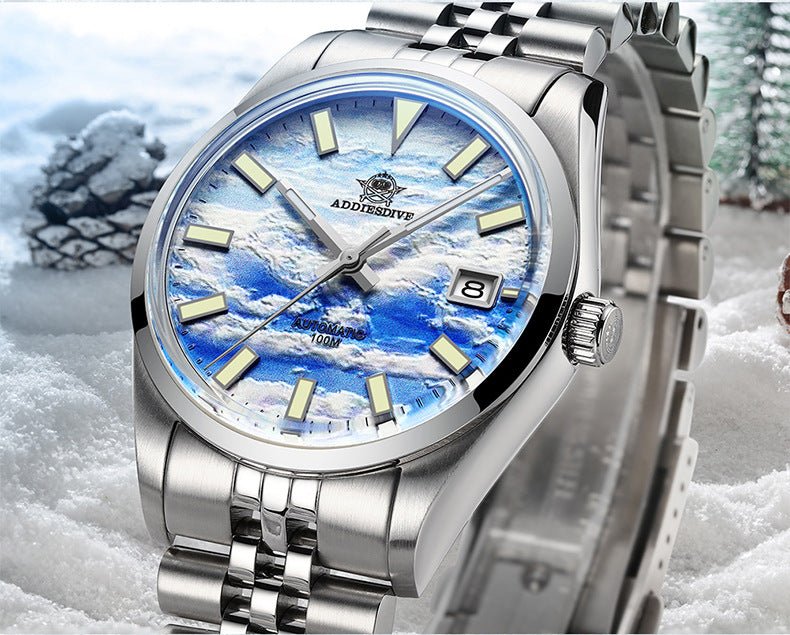 Montre automatique mécanique étanche pour homme avec luminescence acier inoxydable - IVOIRART.COM