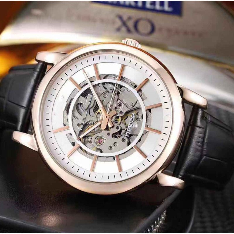 Montre automatique mécanique étanche pour hommes avec verre saphir et acier inoxydable 43 mm - IVOIRART.COM
