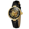 Montre automatique mécanique femme élégante creuse, étanche décontractée mode - IVOIRART.COM