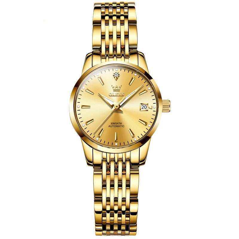 Montre automatique mécanique fine minimaliste pour femme, élégante et discrète - IVOIRART.COM