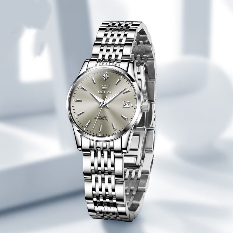 Montre automatique mécanique fine minimaliste pour femme, élégante et discrète - IVOIRART.COM