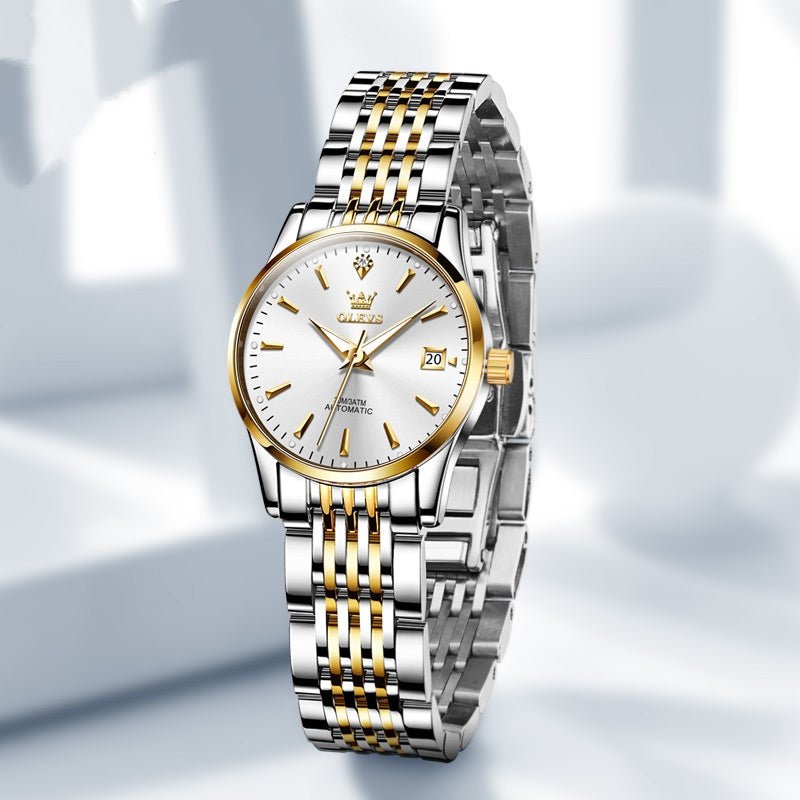Montre automatique mécanique fine minimaliste pour femme, élégante et discrète - IVOIRART.COM