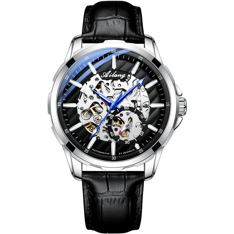 Montre automatique mécanique Phantom creuse pour homme – élégance et précision - IVOIRART.COM