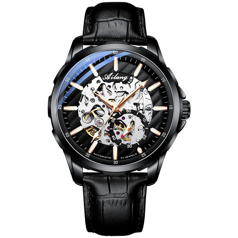 Montre automatique mécanique Phantom creuse pour homme – élégance et précision - IVOIRART.COM