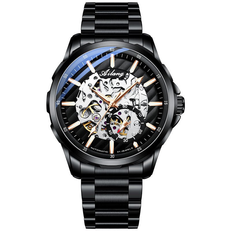 Montre automatique mécanique Phantom creuse pour homme – élégance et précision - IVOIRART.COM