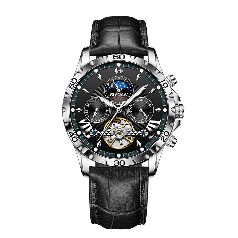 Montre automatique mécanique pour homme au design ajouré et tendance - IVOIRART.COM