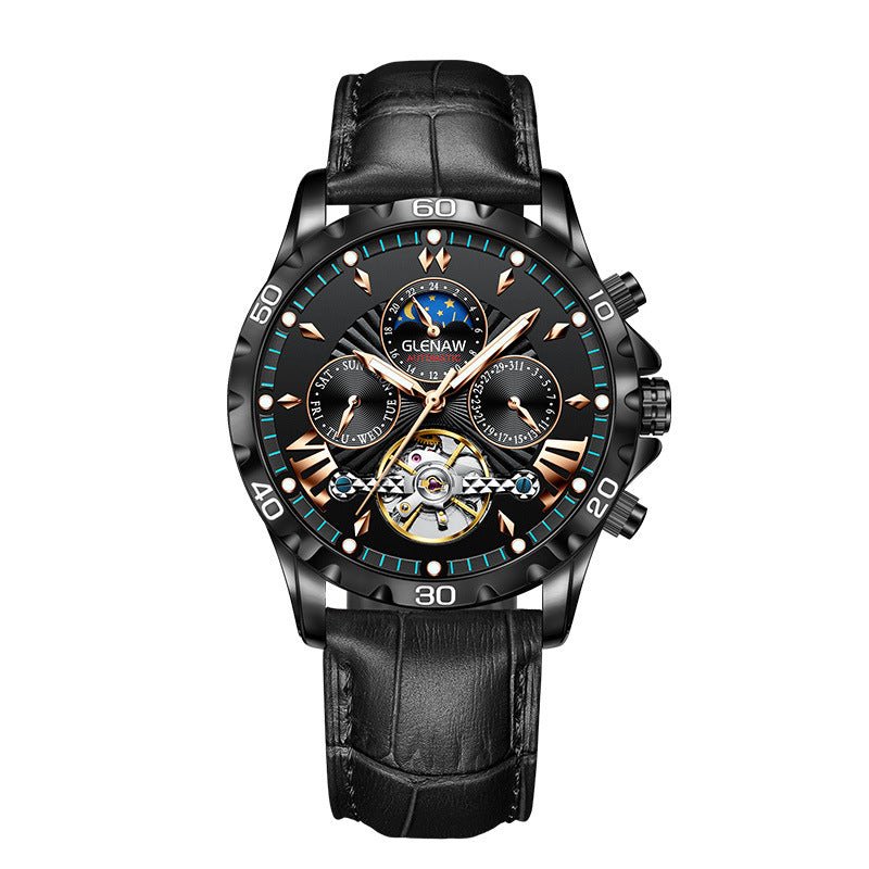 Montre automatique mécanique pour homme au design ajouré et tendance - IVOIRART.COM