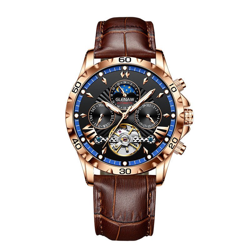 Montre automatique mécanique pour homme au design ajouré et tendance - IVOIRART.COM