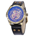 Montre automatique mécanique squelette avec cadran de 4,2 cm et bracelet de 23 cm - IVOIRART.COM