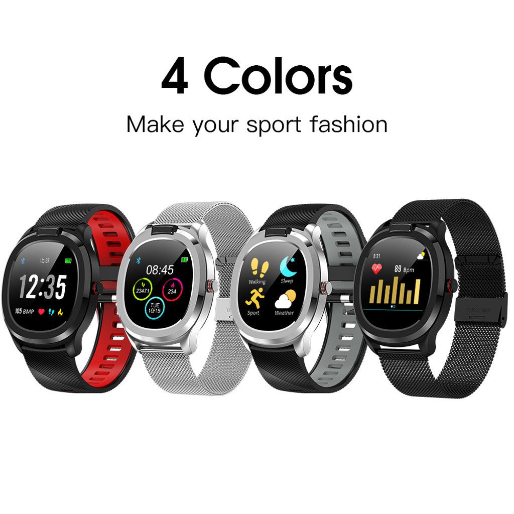 Montre Bracelet Intelligente Sportive avec Fréquence Cardiaque, ECG, Bluetooth - IVOIRART.COM