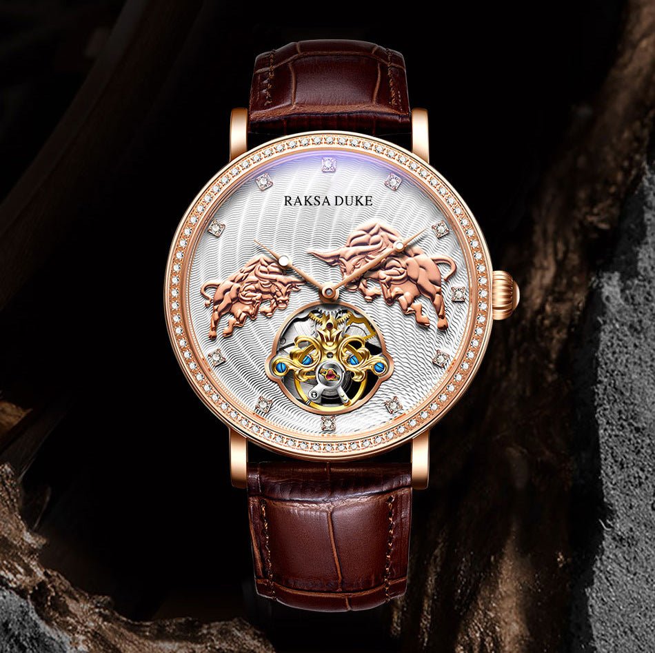 Montre commémorative mécanique étanche sertie de diamants, montre célèbre luxe - IVOIRART.COM