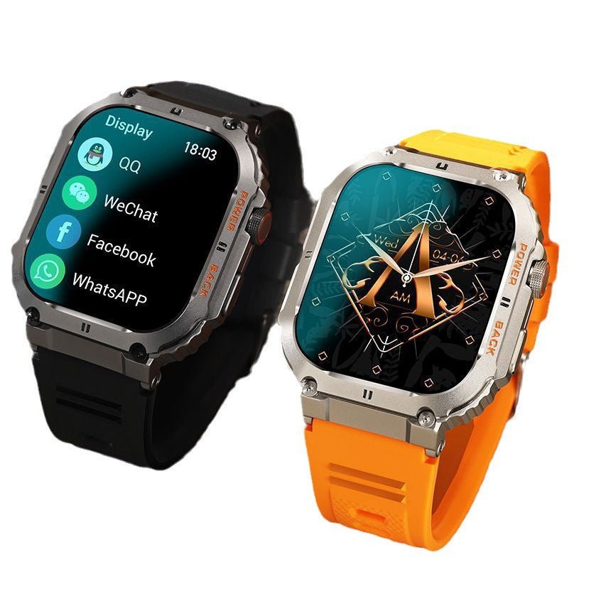 Montre Connectée Bluetooth K57PRO avec Fonction Appel et Écran TFT Noir/Orange - IVOIRART.COM