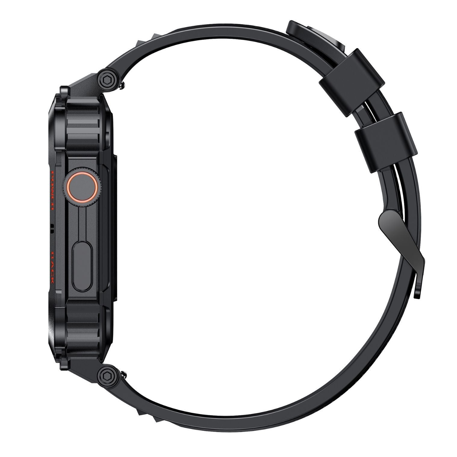 Montre Connectée Bluetooth K57PRO avec Fonction Appel et Écran TFT Noir/Orange - IVOIRART.COM
