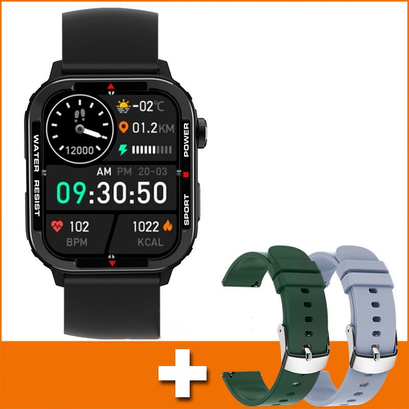 Montre connectée Bluetooth sportive avec surveillance de la pression artérielle et de l'oxygène sanguin - IVOIRART.COM