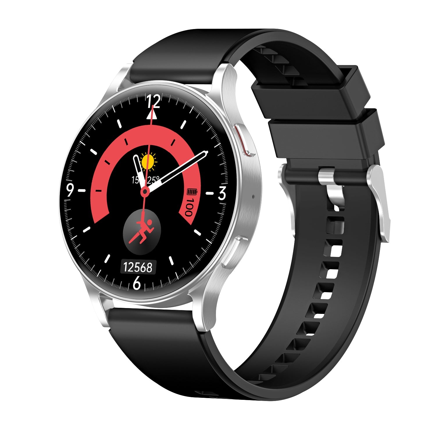 Montre Connectée Élégante avec Plusieurs Options de Couleurs et Bracelet Acier ou Silicone - IVOIRART.COM