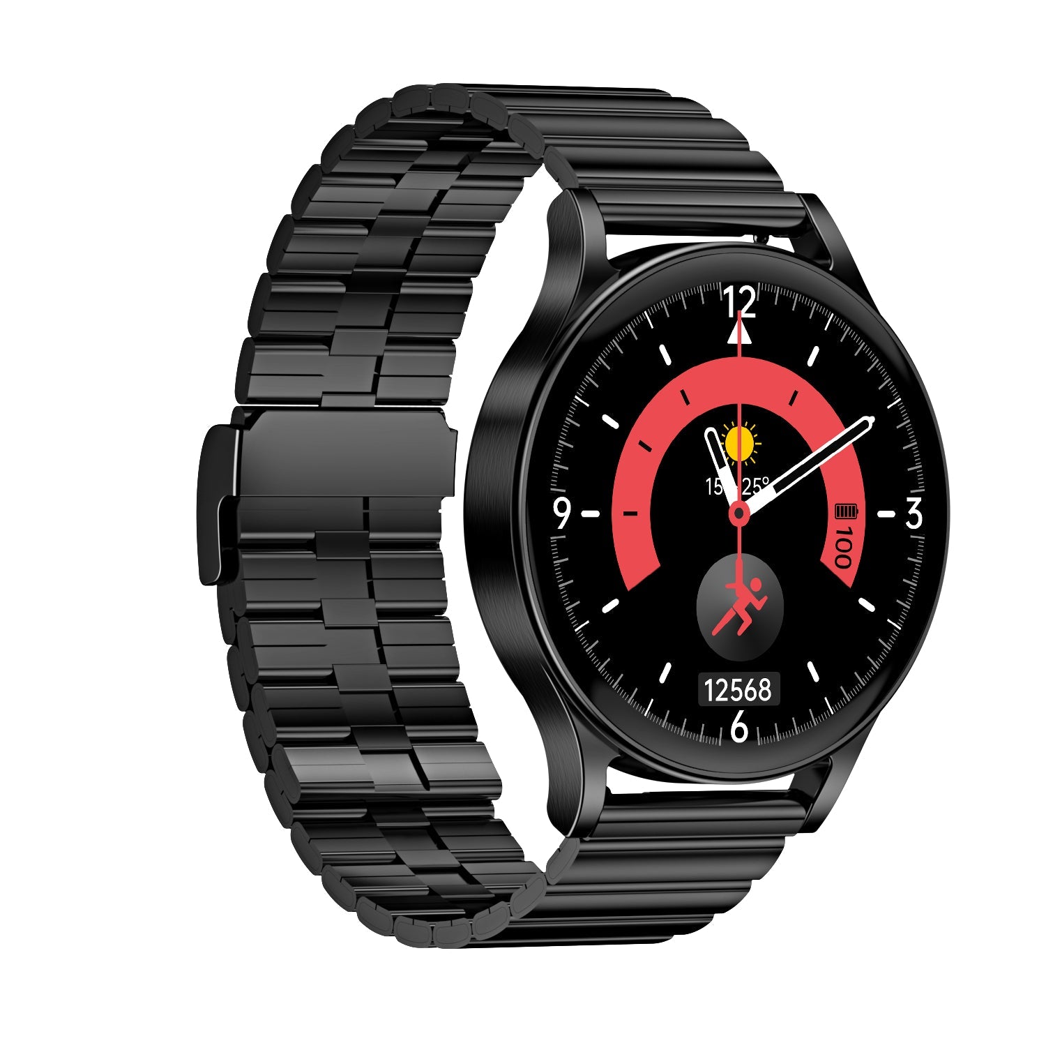 Montre Connectée Élégante avec Plusieurs Options de Couleurs et Bracelet Acier ou Silicone - IVOIRART.COM