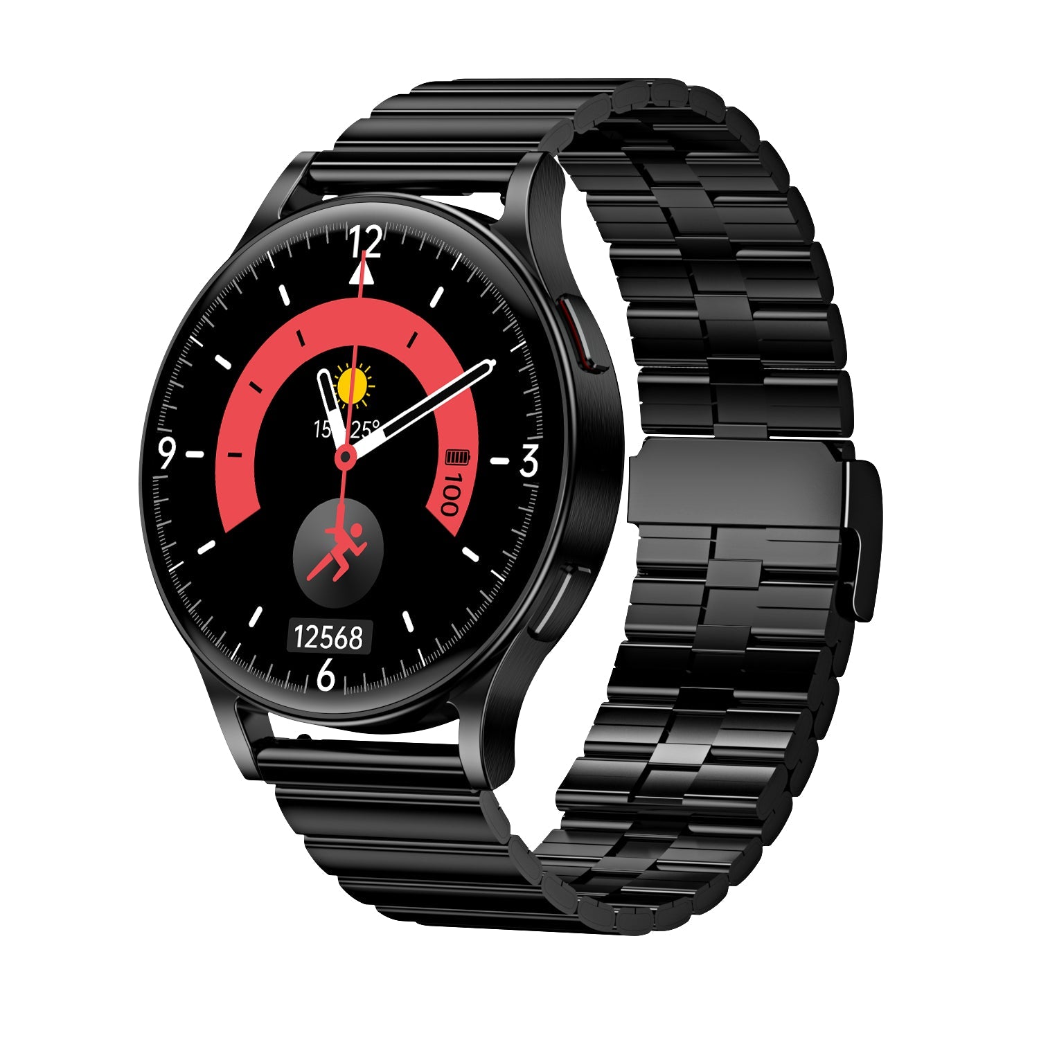 Montre Connectée Élégante avec Plusieurs Options de Couleurs et Bracelet Acier ou Silicone - IVOIRART.COM