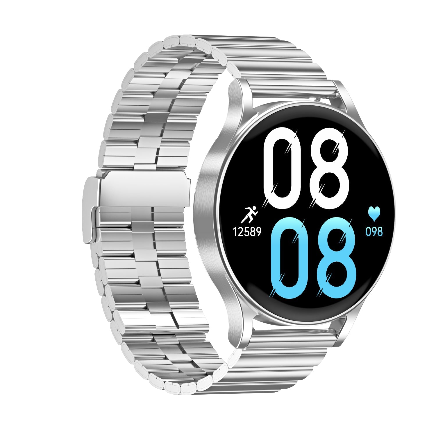 Montre Connectée Élégante avec Plusieurs Options de Couleurs et Bracelet Acier ou Silicone - IVOIRART.COM