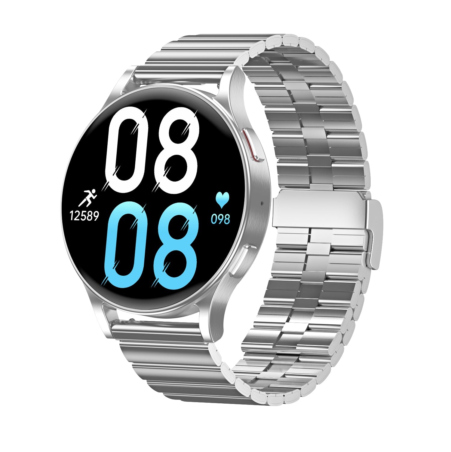Montre Connectée Élégante avec Plusieurs Options de Couleurs et Bracelet Acier ou Silicone - IVOIRART.COM