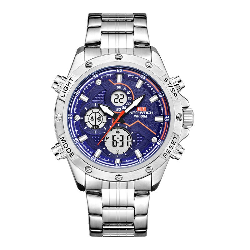 Montre Connectée Étanche avec Éclairage LED en Acier Inoxydable, 15-21 cm - IVOIRART.COM
