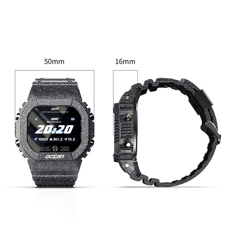 Montre connectée étanche avec surveillance du rythme cardiaque intégrée - IVOIRART.COM