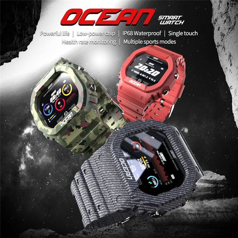 Montre connectée étanche avec surveillance du rythme cardiaque intégrée - IVOIRART.COM