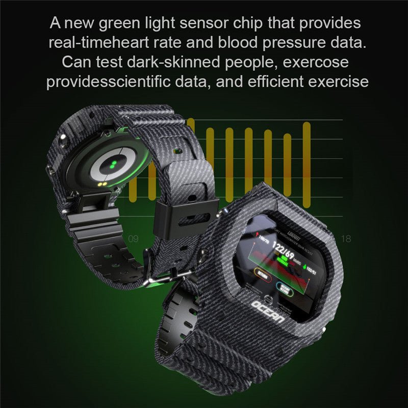 Montre connectée étanche avec surveillance du rythme cardiaque intégrée - IVOIRART.COM
