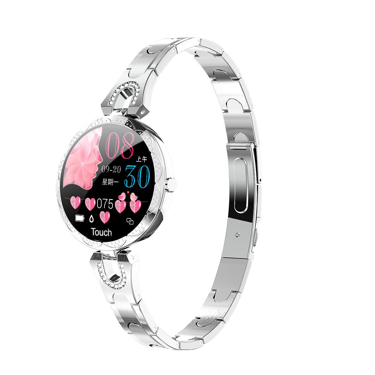 Montre Connectée Féminine Élégante Étanche avec Moniteur de Fréquence Cardiaque - IVOIRART.COM