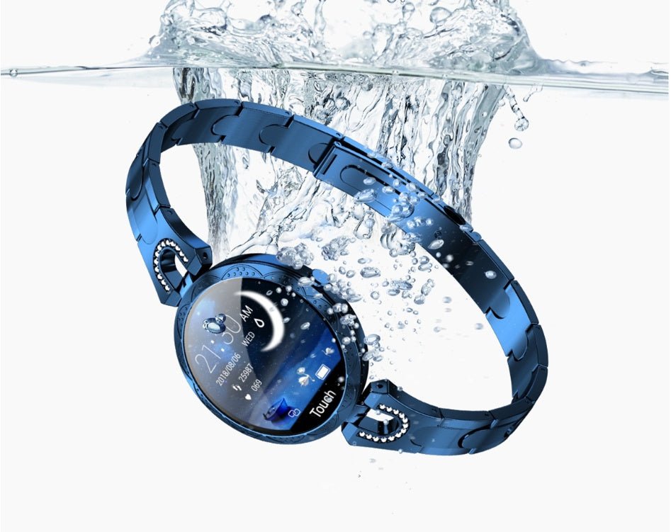 Montre Connectée Féminine Élégante Étanche avec Moniteur de Fréquence Cardiaque - IVOIRART.COM
